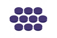Ergo Aimants Medium, diametre 30 x 8 mm, lot de 10 violett