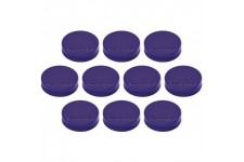 Ergo Aimants Medium, diametre 30 x 8 mm, lot de 10 violett