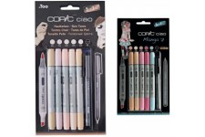 Copic Ciao Ensemble comprenant Marqueur - Skin Tones (Lot de 5)/ Stylo multiliner & kit marqueur ciao 5+1, Manga 7