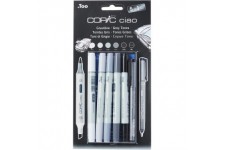 Copic Ciao Ensemble comprenant Marqueur - Gris Tones (Lot de 5)/ Stylo multiliner