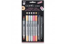 Copic Ciao Ensemble comprenant Marqueur - Pastels (Lot de 5)/ Stylo multiliner