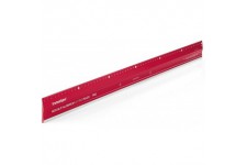 17806006 Regle a  decouper en aluminium Pro Rouge 60 cm