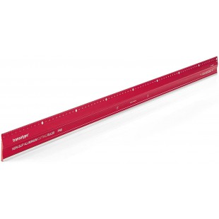 17808006 Regle a  decouper en aluminium Pro Rouge 80 cm