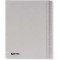 King Mec 721308 Index en polypropylene A4 1-52 Gris