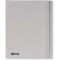 King Mec 721308 Index en polypropylene A4 1-52 Gris