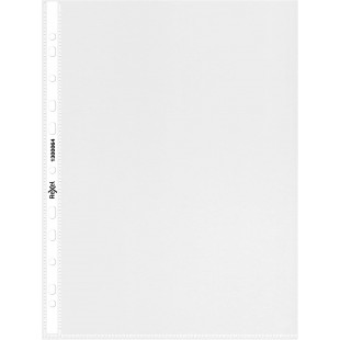 1300064 Pack de 100 Pochettes ouvertures A4 Transparent