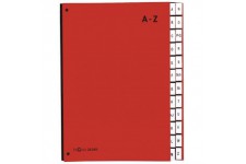 24249-01 Classeur a  soufflet 24 onglets de A a  Z (Rouge) (Import Allemagne)