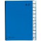 24249-02 Classeur a  soufflet 24 compartiments A-Z en carton special avec 3 trous (Bleu)