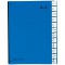 24249-02 Classeur a  soufflet 24 compartiments A-Z en carton special avec 3 trous (Bleu)