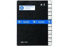 Classeur a  soufflet A-Z avec 24 compartiments A-Z (Noir) (Import Allemagne)