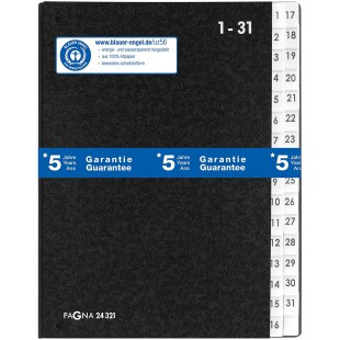 1-31- Agenda organiseur Noir (Import Royaume Uni)