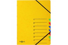 Easy Trieur A4 en carton comprime 7-teilig jaune