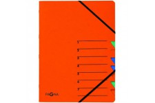 Easy Trieur A4 en carton comprime 7-teilig Orange