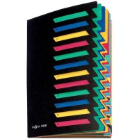 24141-04 Trieur en carton souple 12 onglets colores numerotes (Noir) (Import Allemagne)