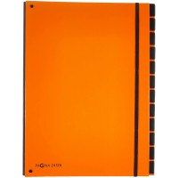 Classeur a   soufflet tendance, A4, 10 compart., orange