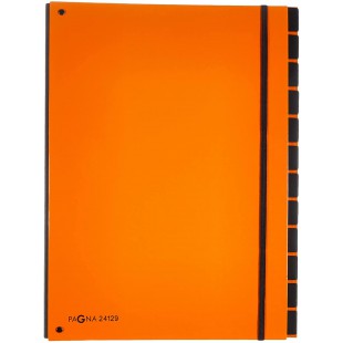 Classeur a   soufflet tendance, A4, 10 compart., orange