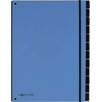 Classeurs Soufflet Tendance A4 12 Compar. Bleu Ciel