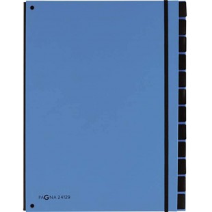 Classeurs Soufflet Tendance A4 12 Compar. Bleu Ciel