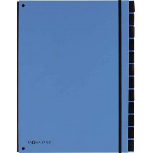 Classeurs Soufflet Tendance A4 12 Compar. Bleu Ciel