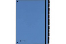 Classeurs Soufflet Tendance A4 12 Compar. Bleu Ciel