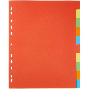 32006-20 onglet, A4, XXL, 10 pieces, 5 couleurs de
