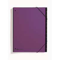 trieur a  documents trend, 12 pieces (violet)