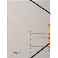 Trieur 7 compartiments Easy Grey 7 pieces orange