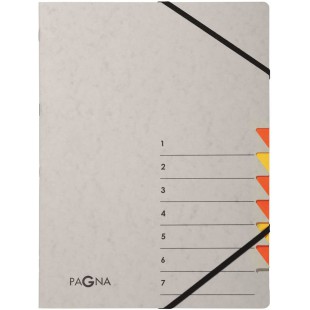 Trieur 7 compartiments Easy Grey 7 pieces orange