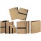 Classeur de bureau Pur a 12 compartiments avec elastiques de coin en carton recycle recouvert de papier kraft noir