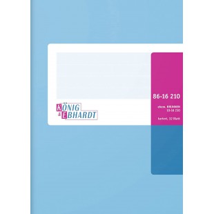 Konig & Ebhardt 8616210 livre d'affaires/kladde (A6, quadrillees, avec tete fixe, 70 g/m², 32 feuilles fil heftung)