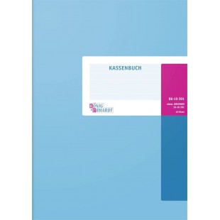 Roi et EBHARDT 8610201 livre de caisse, caisse en carton, A4, 210 x 297 mm, bleu clair/magenta