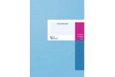 Roi et EBHARDT 8610201 livre de caisse, caisse en carton, A4, 210 x 297 mm, bleu clair/magenta