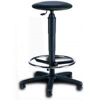 ' 72260 D10T Tabouret tournant"TEC 60 Skai Counter, Noir