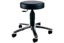 72279 D10 TEC 70 Tabouret pivotant Chrome/noir