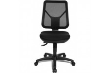 Chaise pivotante Ergo Net - Revetement : 100% polypropylene - Pied en Plastique - Noir