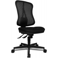 Head Point SY Chaise de Bureau Ergonomique reglable en Hauteur avec revetement en Tissu Noir