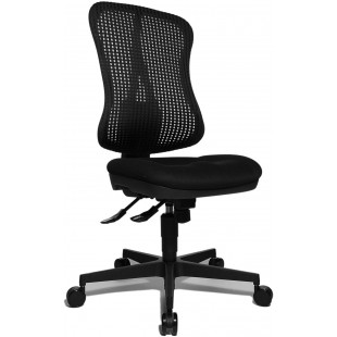 Head Point SY Chaise de Bureau Ergonomique reglable en Hauteur avec revetement en Tissu Noir