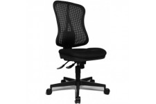 Head Point SY Chaise de Bureau Ergonomique reglable en Hauteur avec revetement en Tissu Noir