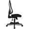 Head Point SY Chaise de Bureau Ergonomique reglable en Hauteur avec revetement en Tissu Noir