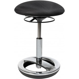 Tabouret, Polyester, Noir, Stoff