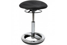 Tabouret, Polyester, Noir, Stoff