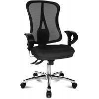 Head Point SY Chaise de Bureau Ergonomique avec accoudoirs Noir