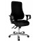 Sitness 55 Fitness Fauteuil pivotant Housse Trevira Noir