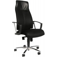 - Fauteuil de Bureau Noir Accoudoirs Incl. L 480 x P 460 x H 440