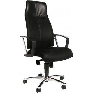 - Fauteuil de Bureau Noir Accoudoirs Incl. L 480 x P 460 x H 440