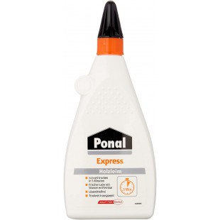 Colle a  bois Express, transparente et a  sechage rapide, pour de nombreux travaux de collage et de bricolage, colle resistante