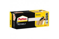 Pattex Hotmelt Sticks a  recharger, batons de colle pour le pistolet a  colle avec une transparence extremement elevee, 50 baton