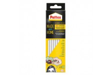 Pattex 2042426 Batons de colle a chaud"Fait a la maison", Blanc, Set de 10 Pieces