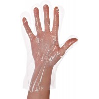 Hygonorm Gants en polyethylene haute densite Transparent Taille L martele Sac