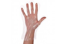 Hygonorm Gants en polyethylene haute densite Transparent Taille L martele Sac